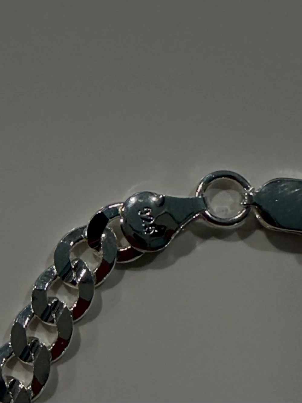 925 Sterling Silver 23.5” Link Chain Necklace Lobster Clasp